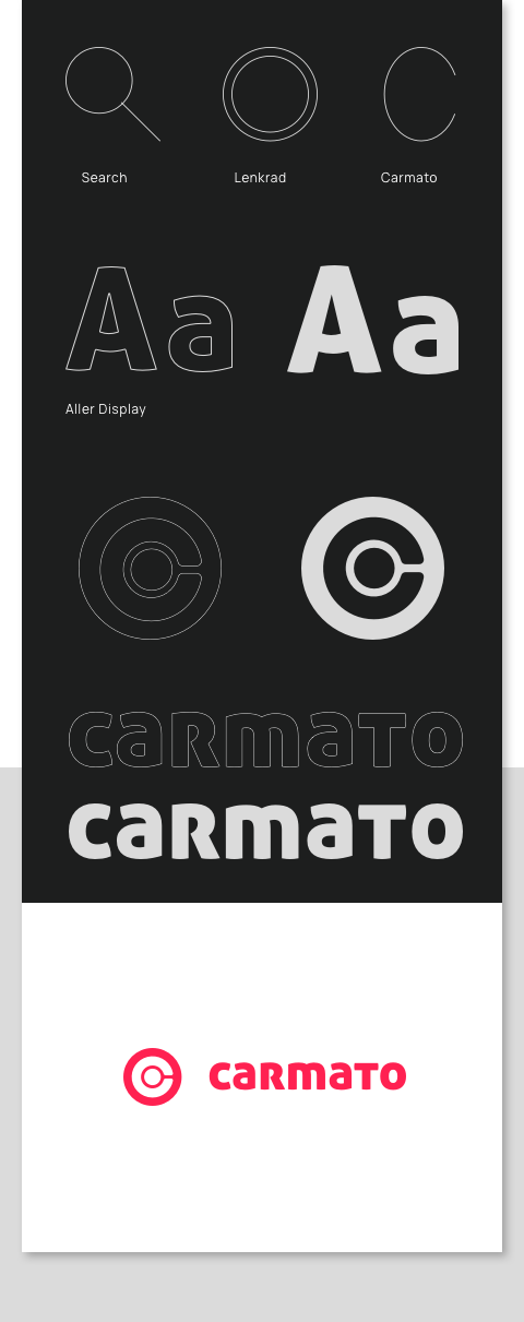 Carmato Logo-Entwicklung